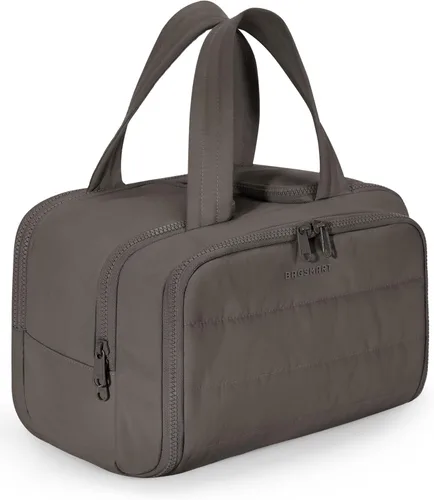 Vista 22 de BAGSMART Bolsa de Aseo de Viaje, Bolsa de Aseo Resistente para Mujeres, Bolsas de Aseo Ampliamente Abiertas y Esponjosas para Viajar, Organizador