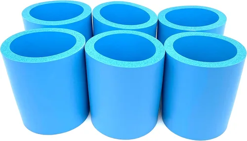 Vista 23 de Pen Kit Mall - Enfriador de latas de espuma gruesa en blanco de la vieja escuela, no plegable (varios colores, paquete de 6 - C, 6)