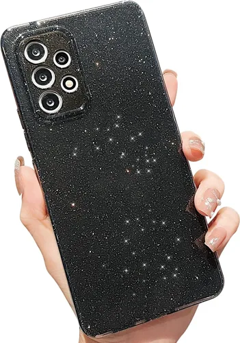 Vista 7 de MINSCOSE Funda compatible con Samsung Galaxy A14 5G, bonita funda delgada con purpurina fina, a prueba de golpes, de TPU para mujeres y niñas