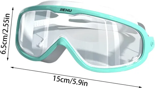Vista 2 de Gafas de natación para adultos, antivaho sin fugas, gafas de natación de visión amplia, gafas de piscina de visión clara para jóvenes, hombres