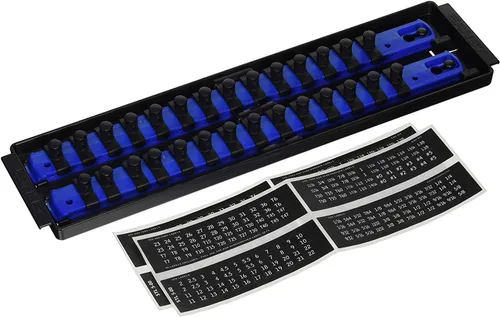 Vista 21 de Ernst Manufacturing, organizador de enchufes con rieles - Organizador de enchufes Socket Boss de 2 rieles de 1/2 pulgada con bloqueo giratorio, 13