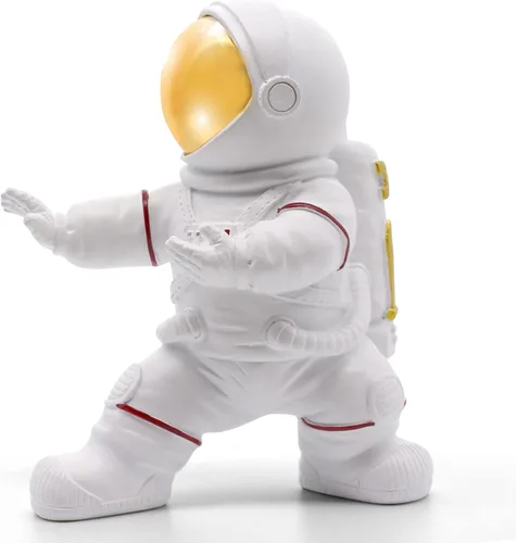 Vista 9 de Estatua de astronauta para decoración de escritorio y oficina, mini figuras espaciales para estantes, juegos y decoración de habitación de hombres