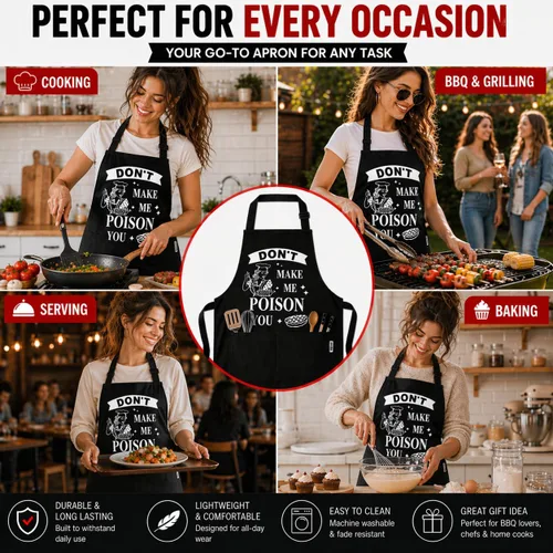 Vista 6 de Delantales Divertidos para Hornear para Mujeres y Hombres Lindo Delantal de Panaderos Regalos de Horneado Damas Cocina Cocinando Cumpleaños Mamá