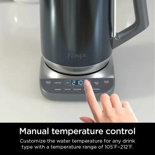 Vista 6 de Ninja KT200BL - Hervidor eléctrico de temperatura de precisión, 7 tazas Azul inoxidable