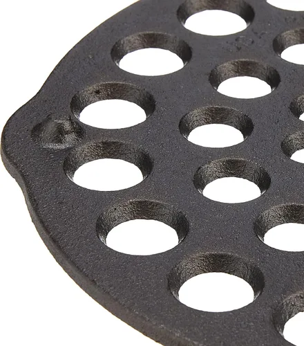 Vista 5 de Lodge L8DOT3 Trébede/rejilla para carne condimentada de hierro fundido de 8 pulgadas, Preguntas - por email, Negro