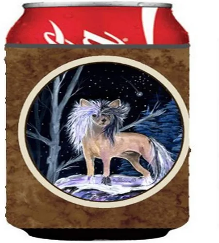 Vista 86 de Caroline's Treasures SS8447CC Starry Night English Bulldog - Enfriador para latas o botellas, lavable, funda plegable con aislamiento para bebidas