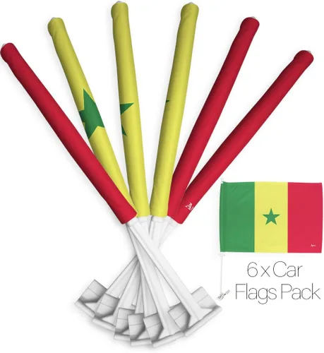 Vista 24 de Paquete de bandera de coche de la Copa del Mundo 2022 de Gales, bandera americana para carros, decoración de automóviles, pancarta pequeña