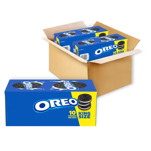 Vista 17 de Galletas de doble relleno OREO Chocolate, Tamaño Familiar, Paquetes de 3