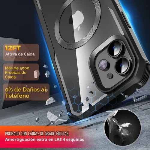 Vista 2 de Funda magnética para iPhone 11 con [CD Loop + Protector de pantalla de privacidad], [Protección contra caídas de grado militar] Protector