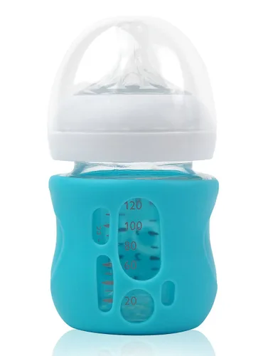 Vista 2 de Olababy, manga de silicona para vasitos AVENT, 4 onza, Azul