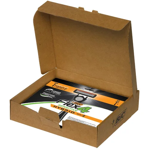 Vista 10 de BIC Flex 4 Sensitive Hybrid - Maquinilla de afeitar desechable de 4 hojas para hombre, 1 mango y 12 cartuchos