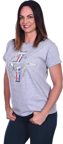 Vista 2 de JH DESIGN GROUP Camiseta Ford Mustang Classic Emblem para mujer en 5