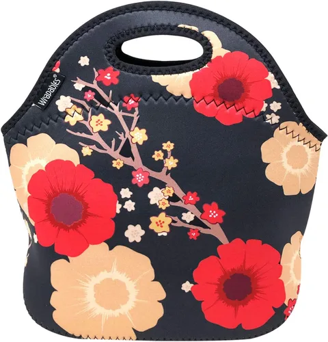 Vista 9 de Wrapables® Bolsa de almuerzo de neopreno aislada, plátanos