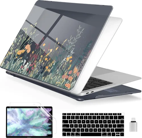 Vista 24 de Batianda Funda personalizable para MacBook Air M1 de 13 pulgadas modelo A2337 A2179 A1932 versión 2021 2020 2019, carcasa rígida pintada en 3D