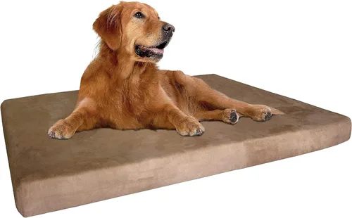 Vista 8 de Cama ortopédica para perros Dogbed4less, espuma viscoelástica de gel infundido térmico, para mascotas pequeñas, medianas y grandes, forro