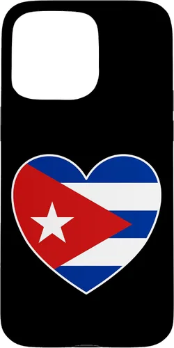 Vista 30 de iPhone 13 Pro Max I Heart Cuba - Divertida funda con bandera cubana