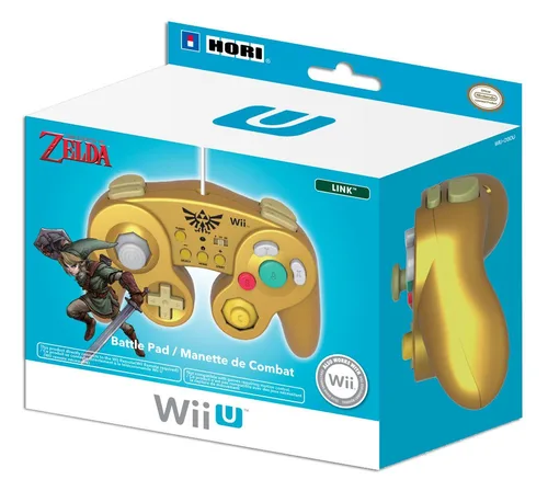 Vista 2 de HORI Battle Pad for Wii U (Link Version) with Turbo - Nintendo Wii U