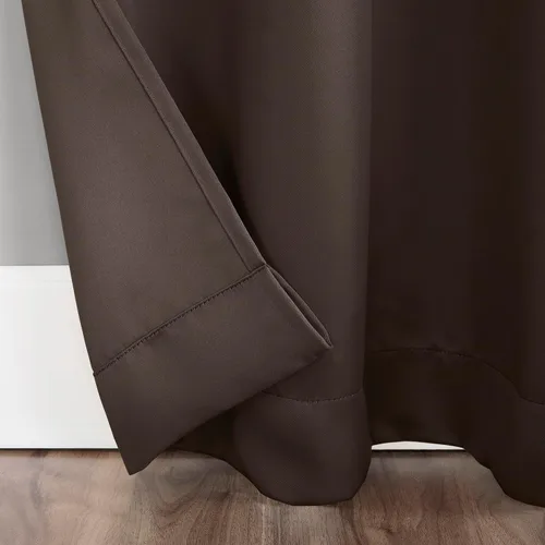 Vista 82 de Sun Zero Easton Panel de Cortina Opaca con Ojales de Ahorro de Energía, 40" x 63", Gris, Gris Raíz = {'valor': "['Gris']"}