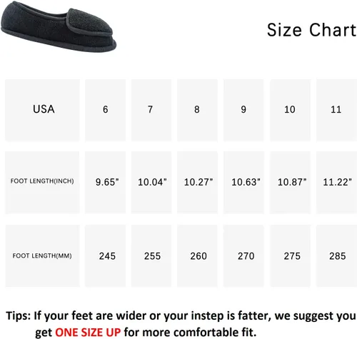 Vista 5 de Git-up -Pantuflas para mujer con diabetesartritisedema, cierre ajustable, espuma viscoelástica, punta abierta, extra ancha