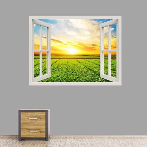Vista 38 de IDEA4WALL Murales de pared para dormitorio, vista de ventana falsa, bosque, papel tapiz extraíble, calcomanías de pared para despegar y pegar, 24 x