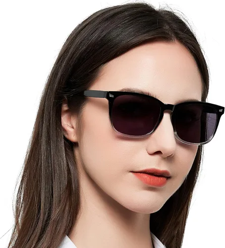 Vista 12 de MARE AZZURO - Gafas de sol polarizadas de moda para mujer, grandes, cuadradas, con diseño de leopardo, para conducir, con protección UV