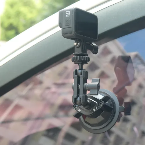 Vista 6 de Base de ventosa para automóvil mejorada con bola de 0.667 pulgadas, compatible con brazos de doble enchufe de 0.667 pulgadas Base de succión