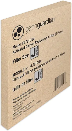 Vista 7 de GermGuardian Repuesto de filtro de carbono genuino para filtro HEPA FLT5900 para purificador de aire AC5900WCA, paquete de 4, FLT21CB4