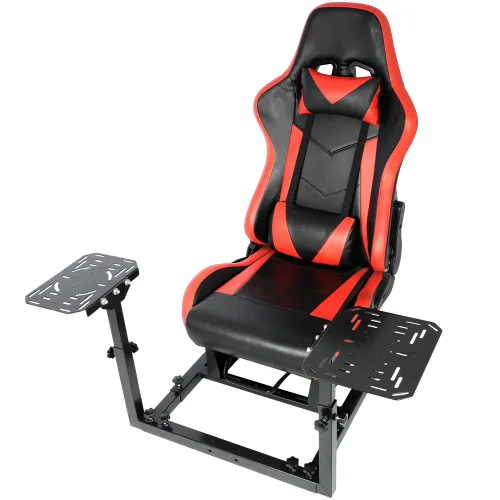 Vista 2 de Supllueer Flight Games JoystickHotas Mount with Seat fit Thrustmaster A10C Hotas Warthog Logitech X56 X52 Honeycomb Flight Simulation Controller,NO