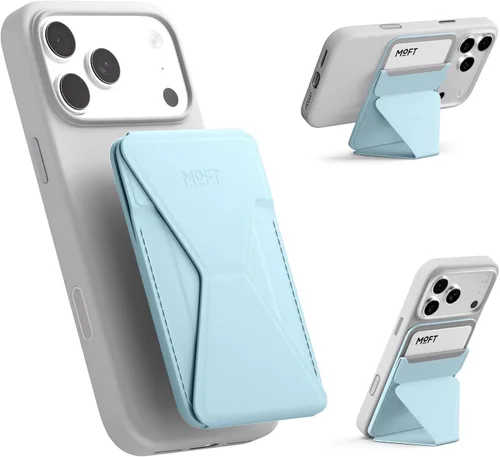 Vista 34 de MOFT Soporte para teléfono y cartera AERA, cartera MagSafe, tarjetero beach blanco