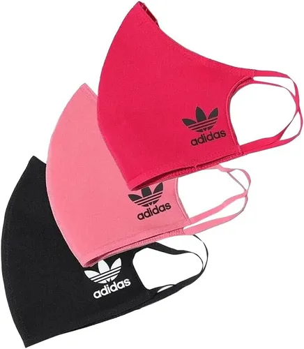 Vista 6 de Adidas Originals - Fundas faciales estándar, paquete de 3 Negro