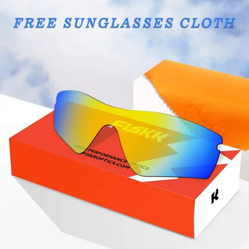 Vista 7 de Fiskr Lentes de repuesto para lentes de sol Oakley Radar Path