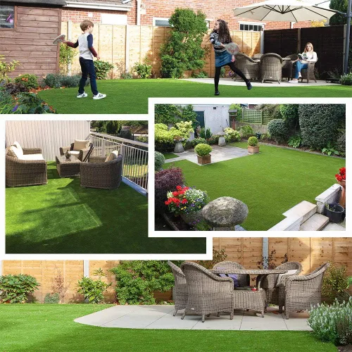 Vista 6 de Petgrow Alfombra de césped artificial sintético de 12 x 28 pies, 1.38 pulgadas, para exteriores/interiores, alfombra de césped artificial
