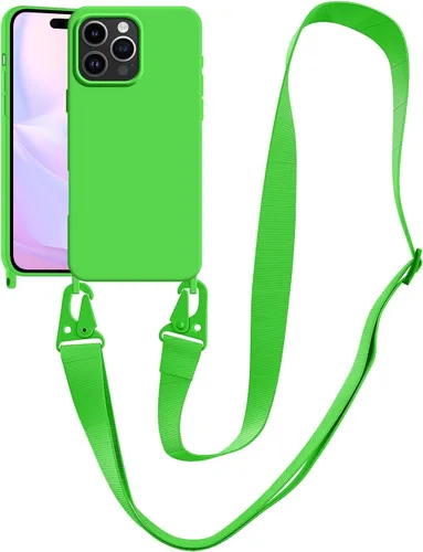 Vista 45 de Funda compatible con iPhone 8 Plus, iPhone 7 Plus/6 Plus/6S Plus con cordón, funda cruzada para iPhone con correa ajustable de silicona para iPhone