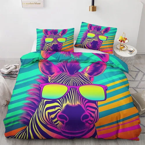 Vista 14 de Funda de edredón de serpiente tamaño individual Juego de ropa de cama de serpiente animal 2 piezas Funda de edredón con patrón de microfibra