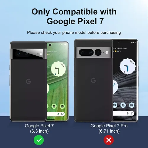 Vista 2 de LK Paquete de 3 protectores de pantalla para Google Pixel 7, paquete de 2