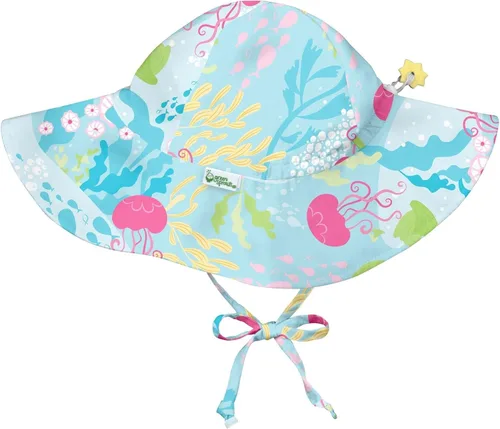 Vista 5 de Sombrero de protección solar Fun Brim - Aqua Coral Reef