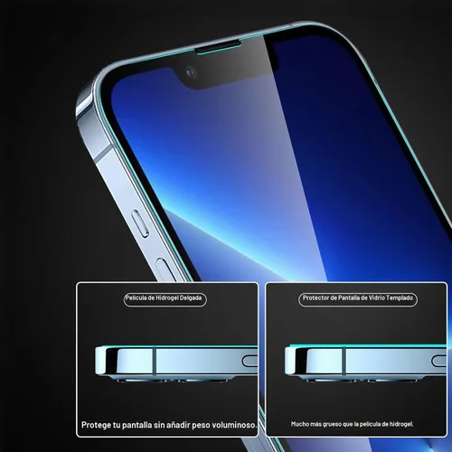 Vista 5 de Paquete de 2 protectores de pantalla de película de hidrogel JDHDL para iPhone 14 Pro Max/iPhone 14 Plus/iPhone 13 Pro Max (6.7 pulgadas), protector