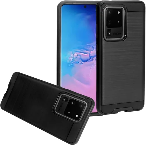 Vista 12 de Para Samsung Galaxy S20 Ultra 6.9" (SM-G988) - Funda para teléfono con imagen a prueba de golpes - AD1 mármol negro Mármol negro AD1