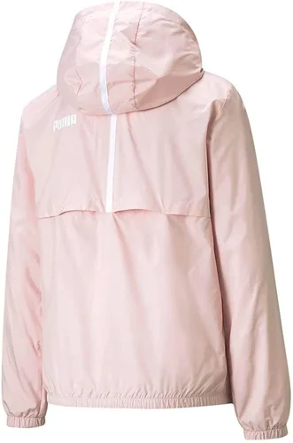 Vista 4 de PUMA Mujeres Essentials Sólido Cortavientos Casual Atlético Ropa de abrigo Casual Aislado - Rosa