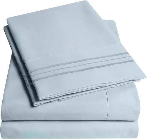 Vista 27 de 1500 Supreme Collection Juego de Sábanas de Bolsillo Extra Profundo - Sábanas de Cama Suaves de Lujo, Sin Arrugas, Ropa de Cama, Más de 40