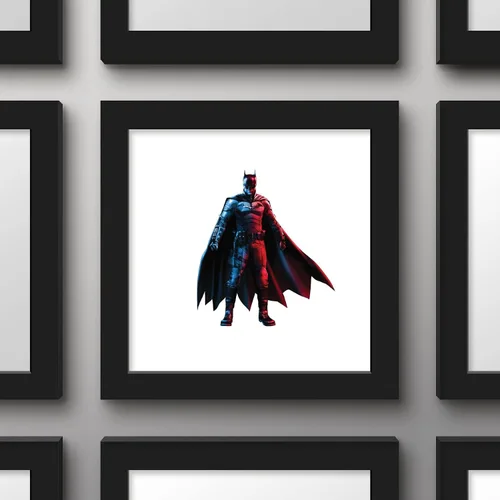 Vista 3 de Gallery Pops DC Comics The Batman - Arte de pared de Batman, versión enmarcada negra, 12 x 12 pulgadas