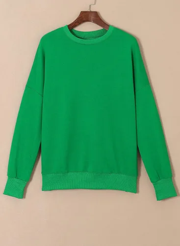 Vista 144 de SHEWIN Sudadera casual de manga larga con cuello redondo para mujer, ligera, holgada