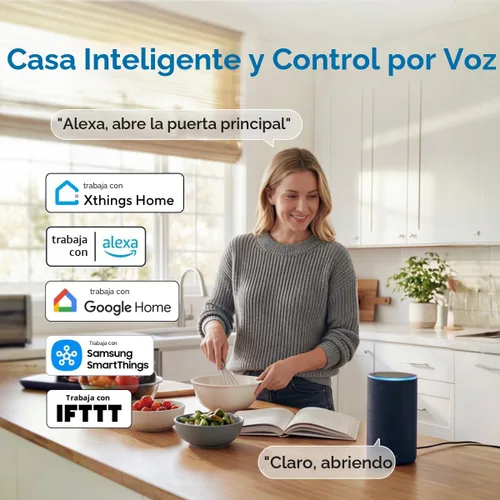 Vista 5 de ULTRALOQ U-Bolt Pro WiFi - Cerradura inteligente con manija, juego de cerradura de puerta sin llave con huella digital y palanca, cerradura