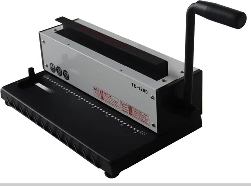 Vista 9 de INTBUYING Toda la máquina de encuadernación de bobina de alambre con base de metal de acero 34Holes 3: 1 Máquina de perforación y encuadernación