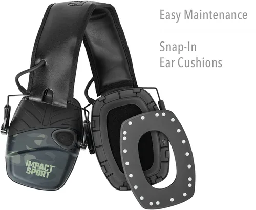 Vista 5 de Howard Leight by Honeywell Impact Sport Sound Amplification Electronic Shooting Earmuff, MultiCam Black (R-02527)
