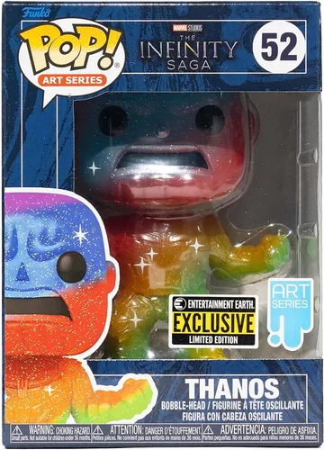 Vista 6 de Funko Marvel Infinity Saga Thanos Art Series Pop! Figura de vinilo con pop premium! Protector Entertainment Earth Exclusivo
