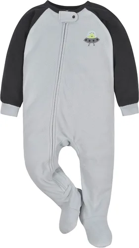Vista 2 de Gerber Baby Boys' Toddler Loose Fit Flame Resistant Fleece Footed Pajamas 2-Pack