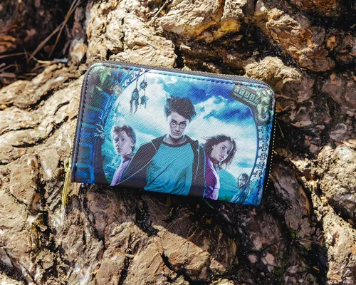 Vista 2 de Loungefly Cartera de cuero vegano con póster de Harry Potter y el prisionero de Azkaban, Multi, Cartera