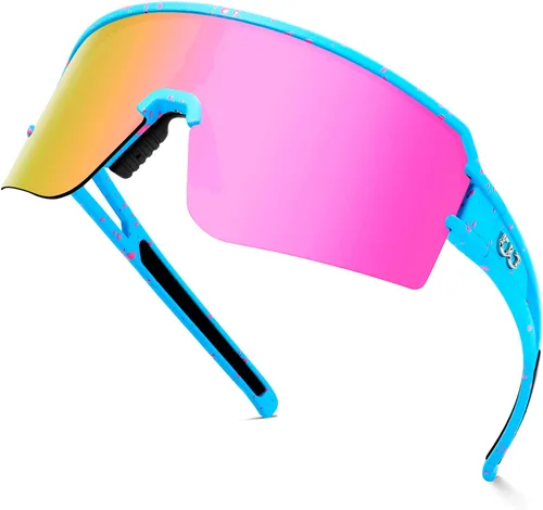 Vista 9 de FMY Gafas de sol polarizadas para ciclismo, lentes deportivos con protección UV400, para béisbol, correr, pescar, para hombres, mujeres y jóvenes