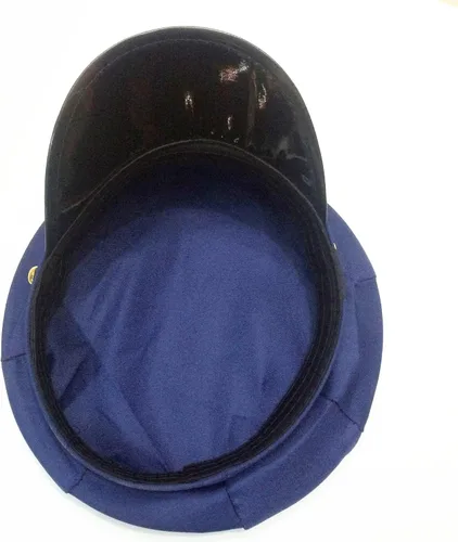 Vista 5 de BinaryABC Sombrero de policía con insignia de policía - Accesorio de fiesta de cosplay de Halloween